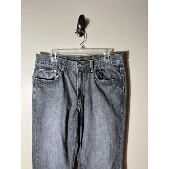 Tommy Bahama Pants Mens 36 Regular Fit Washed Black Straight Stretch Fit Jean - Picture 10 of 13